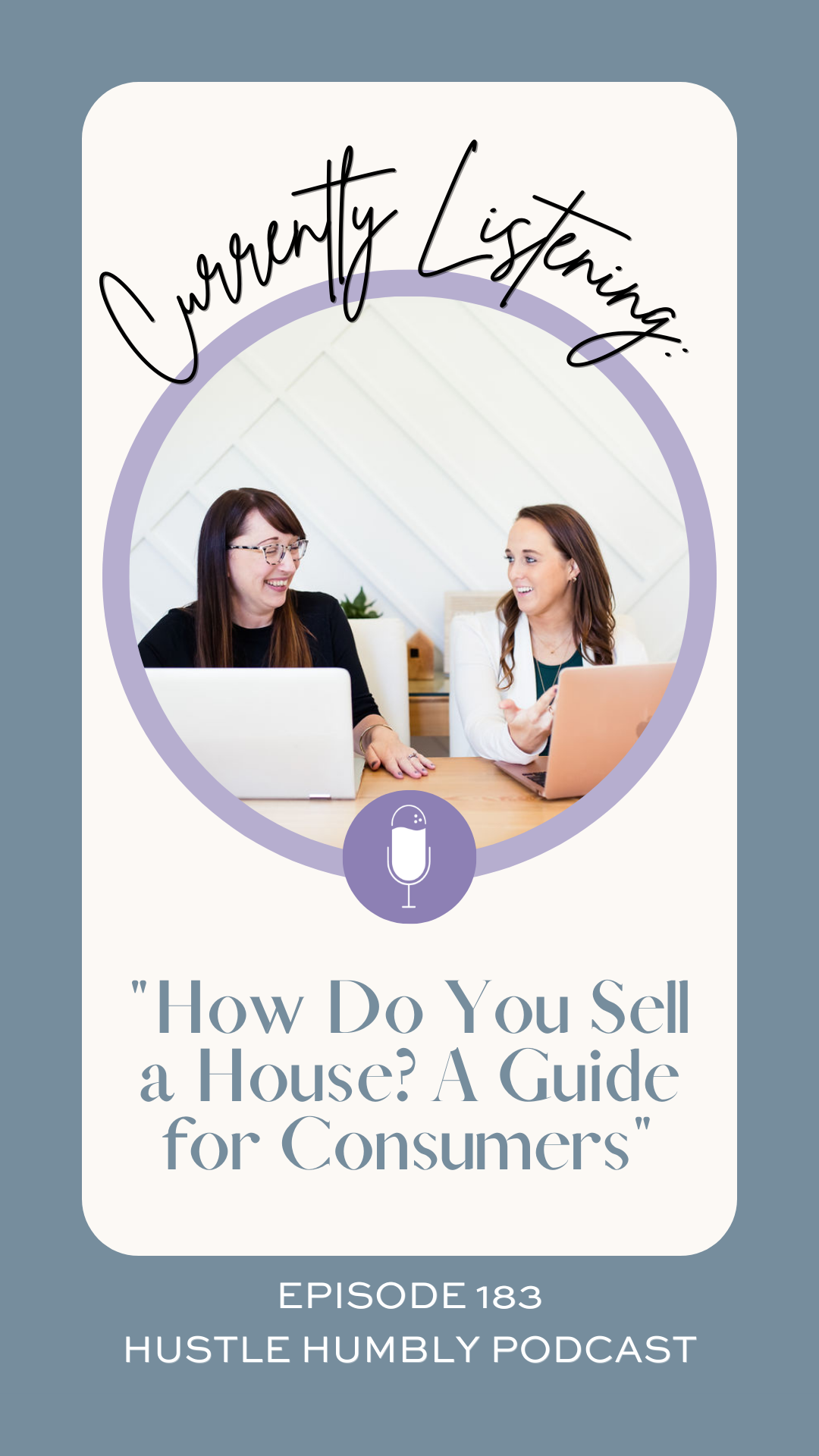 Two realtors discussing home selling process
