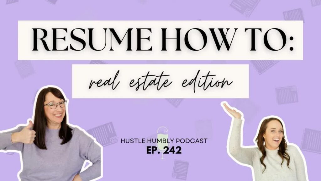 how to build a real estate agent resume